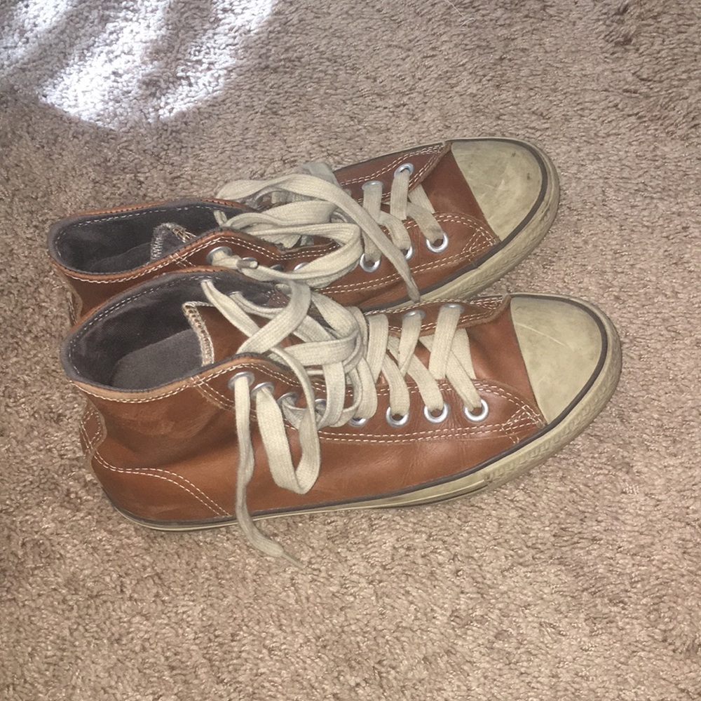 Leather converse